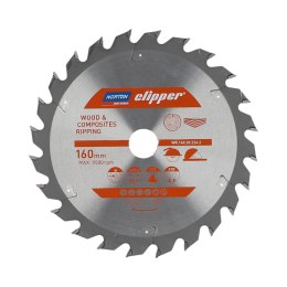 NORTON PIŁA TARCZOWA 160mm x 20mm x 24z DREWNO I KOMPOZYTY ATB (2,6 / 1,6) NORTON