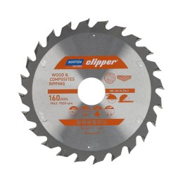 NORTON PIŁA TARCZOWA 160mm x 30mm x 24z DREWNO I KOMPOZYTY ATB (2,6 / 1,6) NORTON