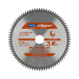 NORTON PIŁA TARCZOWA 216mm x 30mm x 80z ALUMINUM (2,6/1,8) NORTON