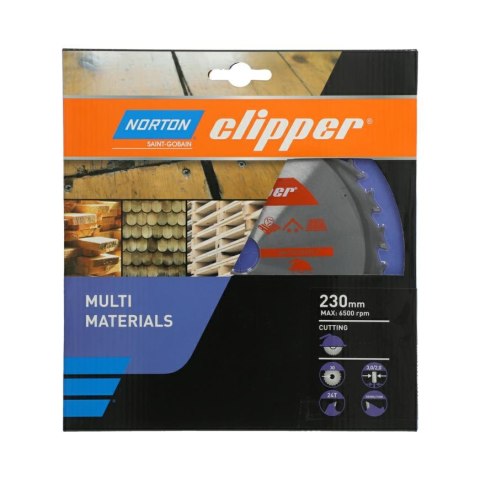 NORTON PIŁA TARCZOWA 230mm x 30mm x 24z MULTI MATERIALS DEMOLITION (3,0/2,0) NORTON