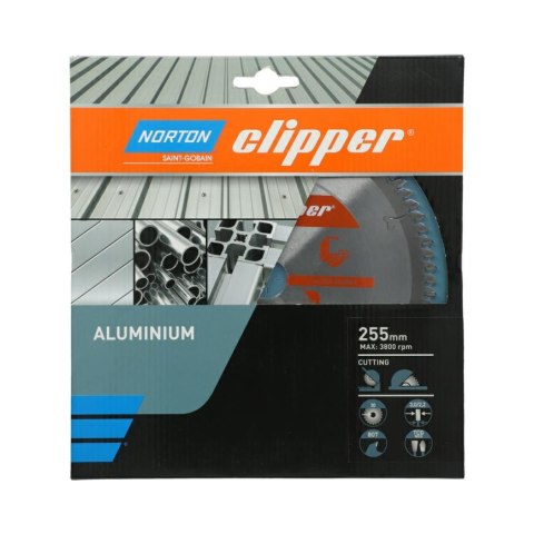 NORTON PIŁA TARCZOWA 255mm x 30mm x 80z ALUMINUM (3,0/2,2) NORTON