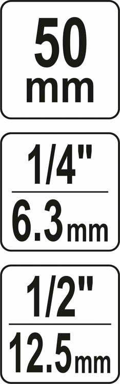 YATO ADAPTER UDAROWY DO BITÓW 1/2`-1/4` YATO