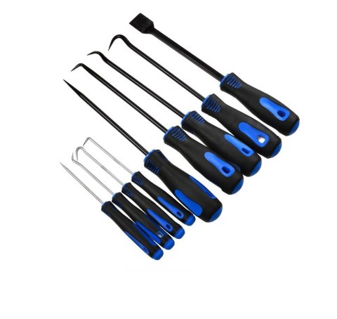 ZESTAW HAKÓW I GROTÓW 9cz. SILVER