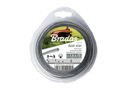 ŻYŁKA TNĄCA RIPPER DUAL 2.4*15m/GWIAZDKA /BL. BRADAS