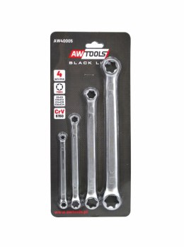 AWTOOLS KLUCZ OCZKOWY TORX E6-E24 - 4 CZĘŚCI BLACK LINE AWTOOLS