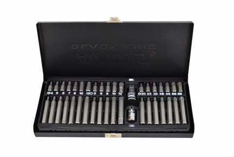 AWTOOLS KOŃCÓWKI HEX / TORX / SPLINE KOMPLET 40 CZĘŚCI BL AWTOOLS