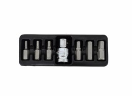 AWTOOLS KOŃCÓWKI IMBUSOWE 7elem. 4-12m m + ADAPTER BL AWTOOLS