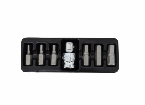 AWTOOLS KOŃCÓWKI IMBUSOWE 7elem. 4-12m m + ADAPTER BL AWTOOLS