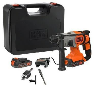 BLACK+DECKER MŁOTOWIERTARKA 18V BCD900E2K 1,2J 2x2,5Ah +UCHWYT BLACK+DECKER