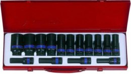 KING TONY KOMPLET NASADEK UDAROWYCH DŁUGICH 12 KĄTNYCH 1/2