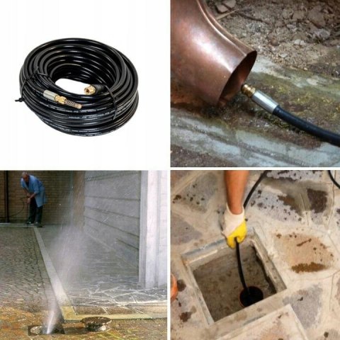 LAVOR.ŻMIJKA DO KANALIZACJI 20M DO KANALIZACJI RUR ZE ZŁĄCZEM BAGNETOWYM LAVOR