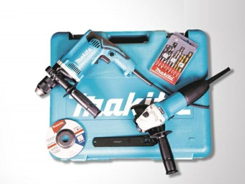 MAKITA ZESTAW COMBO SZLIFIERKA GA5030R + WIERTARKA HP1631 MAKITA