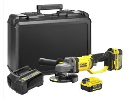 STANLEY SZLIFIERKA KĄTOWA 125mm 18V V20 2x4,0Ah SFMCG400M2K STANLEY