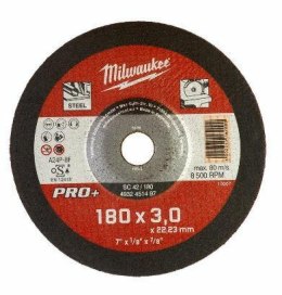 TARCZA DO CIĘCIA METALU 180 x 3,0 x 22,2mm PRO+ MILWAUKEE