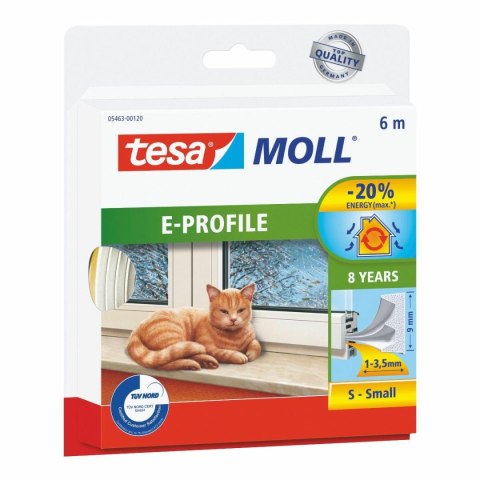 TESA USZCZELKA BIAŁA E - 6m 9mm TESA