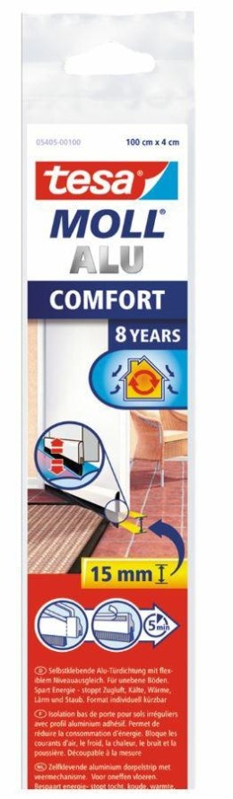 TESA USZCZELKA SZCZOTKOWA COMFORT 1m x 40mm BIAŁA TESA