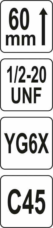 YATO OTWORNICA UNIWERSALNA TCT 19mm 1/2" YATO