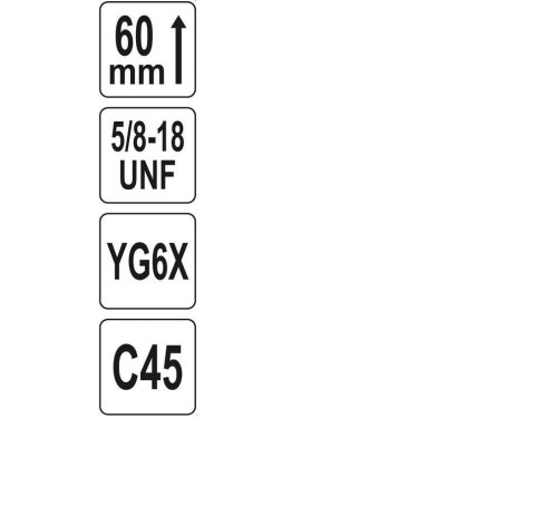 YATO OTWORNICA UNIWERSALNA TCT 60mm 5/8" YATO