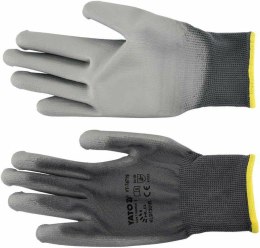 YATO RĘKAWICE ROBOCZE NYLONOWE SZARE 9 YATO