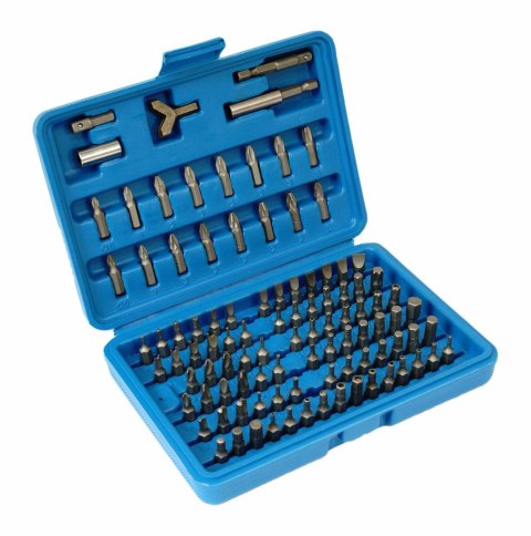 ZESTAW KOŃCÓWEK I BITÓW 100el. SILVER